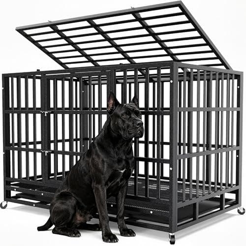 Hiwokk 48-Inch Heavy Duty Dog Crate (XL/XXL)