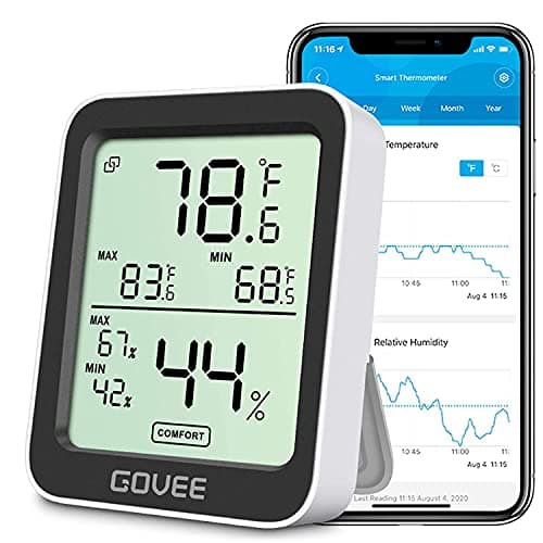 Govee Digital Hygrometer Indoor Thermometer H5075, Bluetooth Temperature Humidity Meter