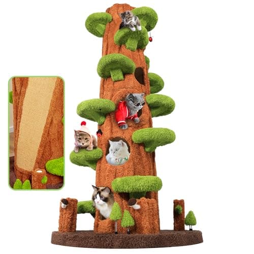 KAMABOKO 90.5 Inch Luxury Cat Tree with Scratching Post