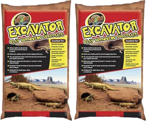 Zoo Med Excavator Clay Burrowing Substrate, 10 lb (2-Pack)