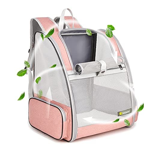Texsens Innovative Traveler Bubble Backpack Pet Carrier for Cats and Dogs