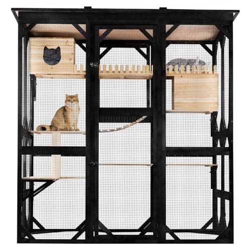 FunXplore 71.1" Large Cat Catio Outdoor Enclosure