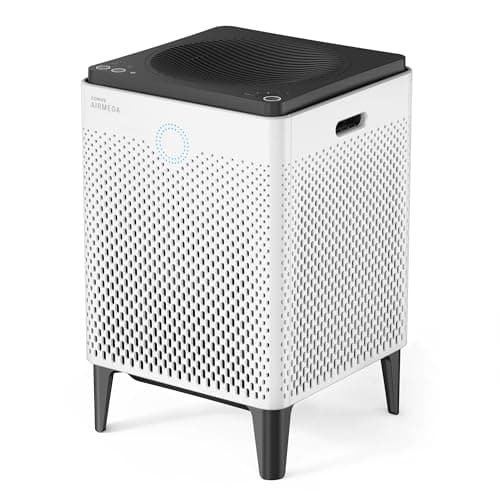 COWAY Air Purifier for Home Up to 3,120ft², Washable Pre-Filter and HEPA Filter for Smoke, Allergies, Pet Dander, Odor, AQI, Auto & Sleep Mode, Timer, 5yr Warranty, Airmega 400 White, AP-2015F