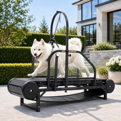 Kolmmeo Non-Motorized Dog Treadmill for Large Dogs, 59.4-Inch Deck with Manual Brake & Timer