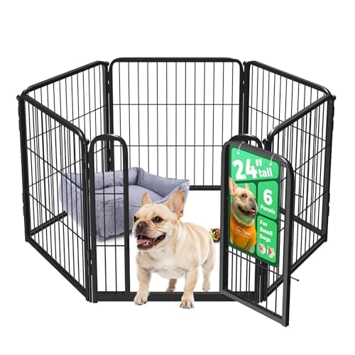 FXW Homeplus Unleashed Indoor Dog Playpen, 24-Inch 6 Panels with Walk-In Gate