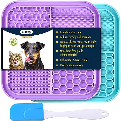 LUKITO Licking Mat for Dogs (2-pack, suction)