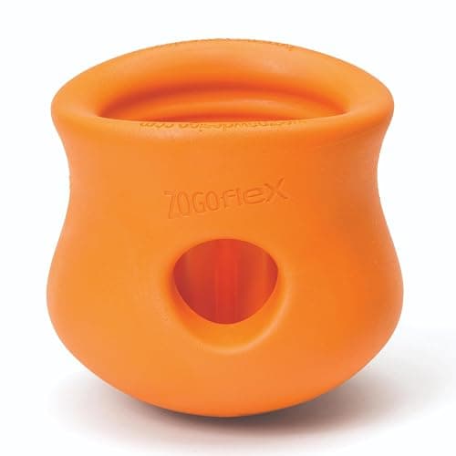 West Paw Zogoflex Toppl Treat-Dispensing Puzzle, Large (Tangerine)
