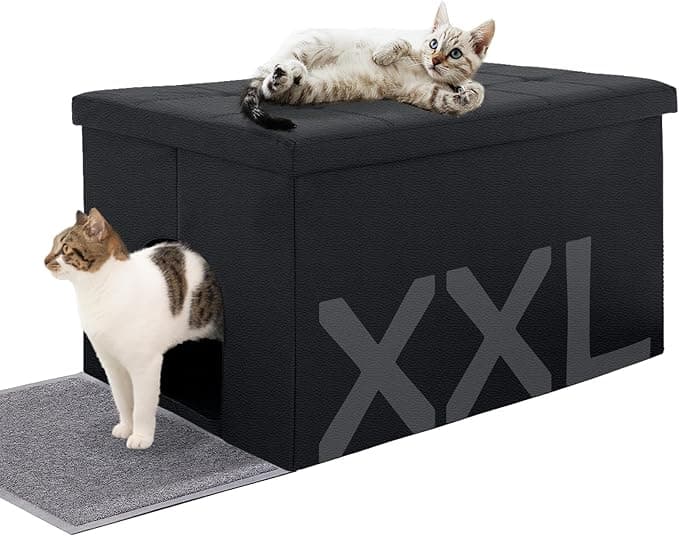 MEEXPAWS Cat Litter Box Enclosure Furniture, Extra Large